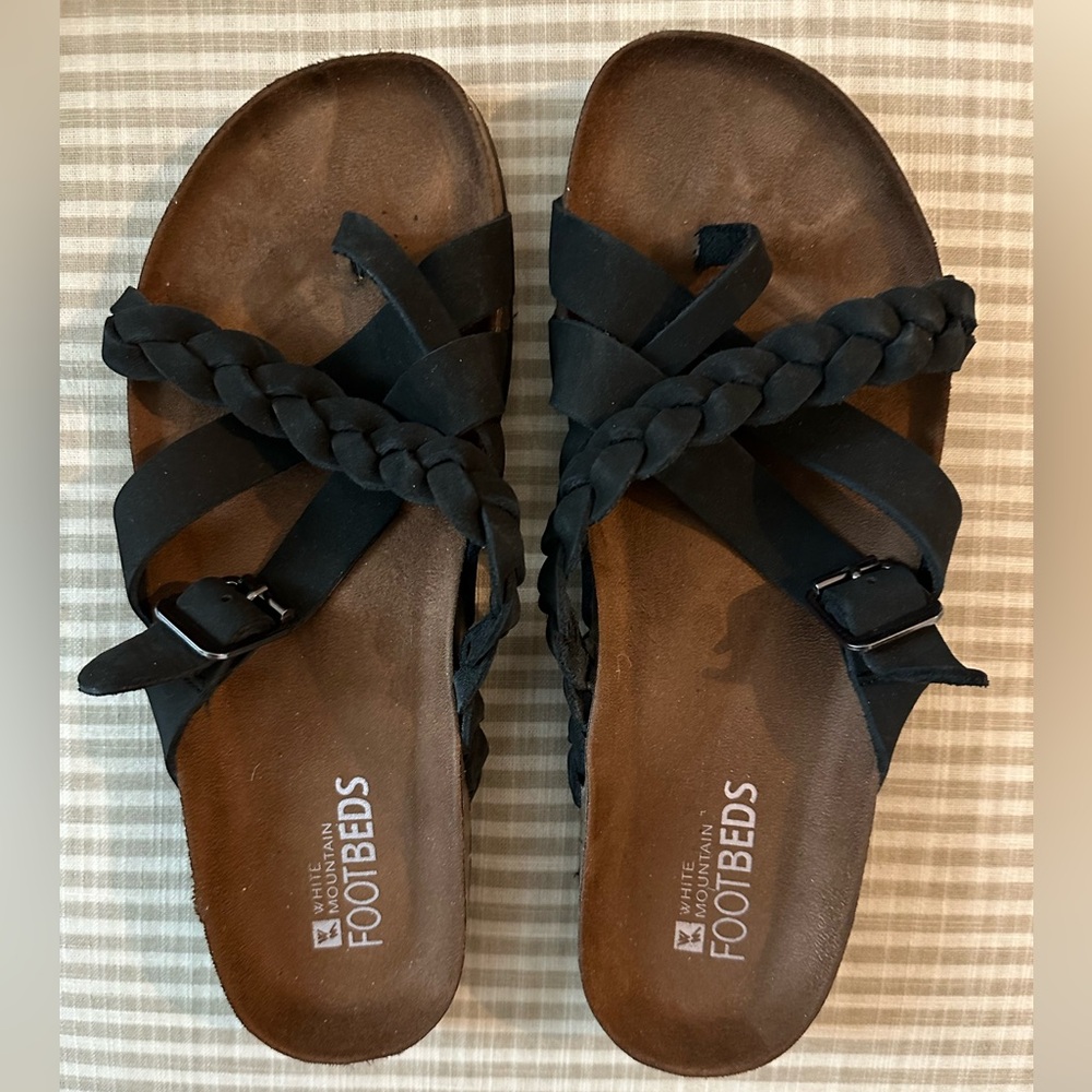 Black Braided Women's Sandals